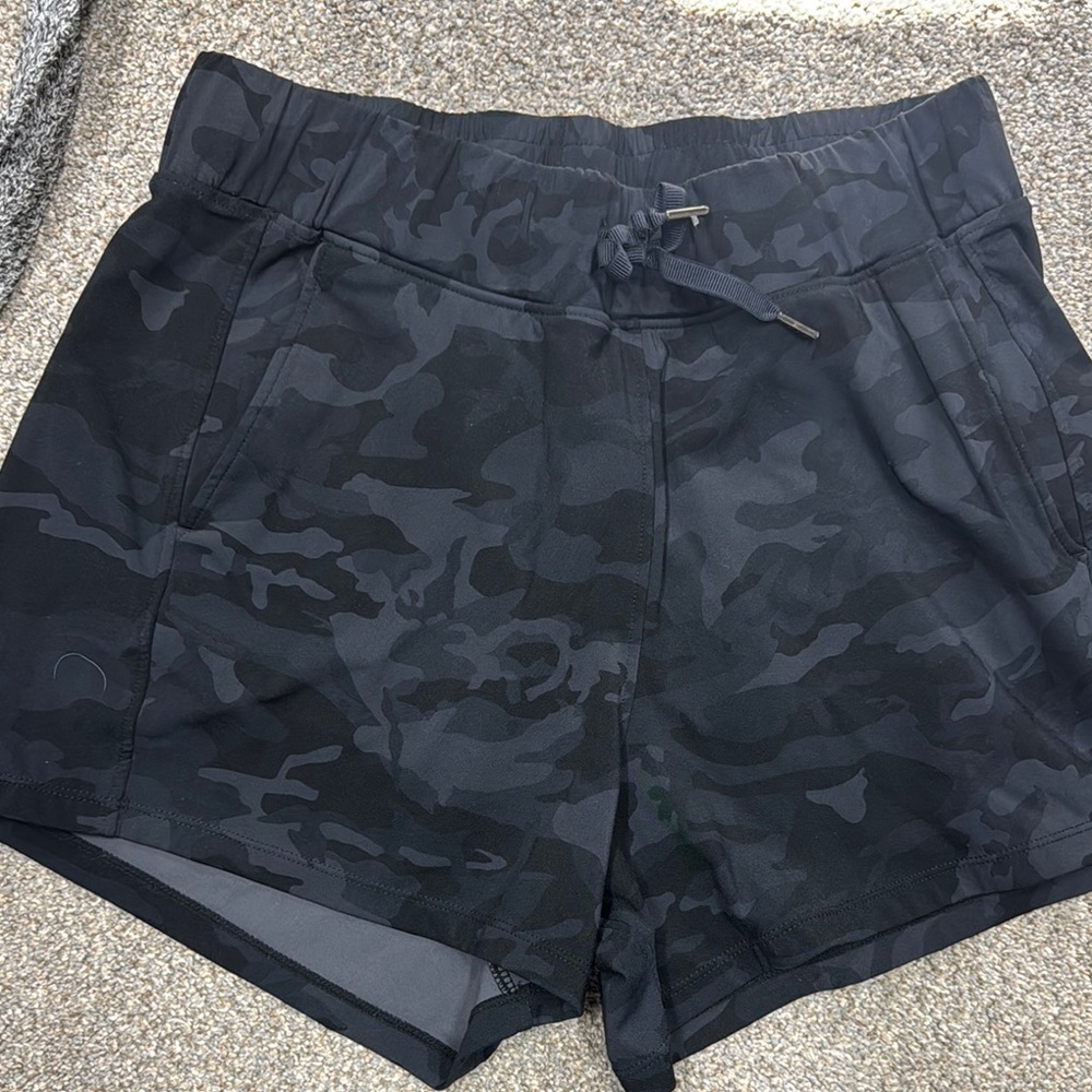 Black Camouflage Women's Shorts